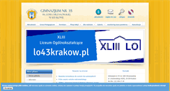 Desktop Screenshot of gim35krakow.edu.pl